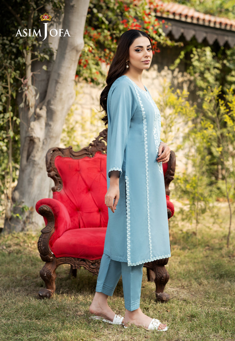 Asim Jofa Essential Pret Drop 6 Ajpb-101 Embroidered Cambric 2 Pcs