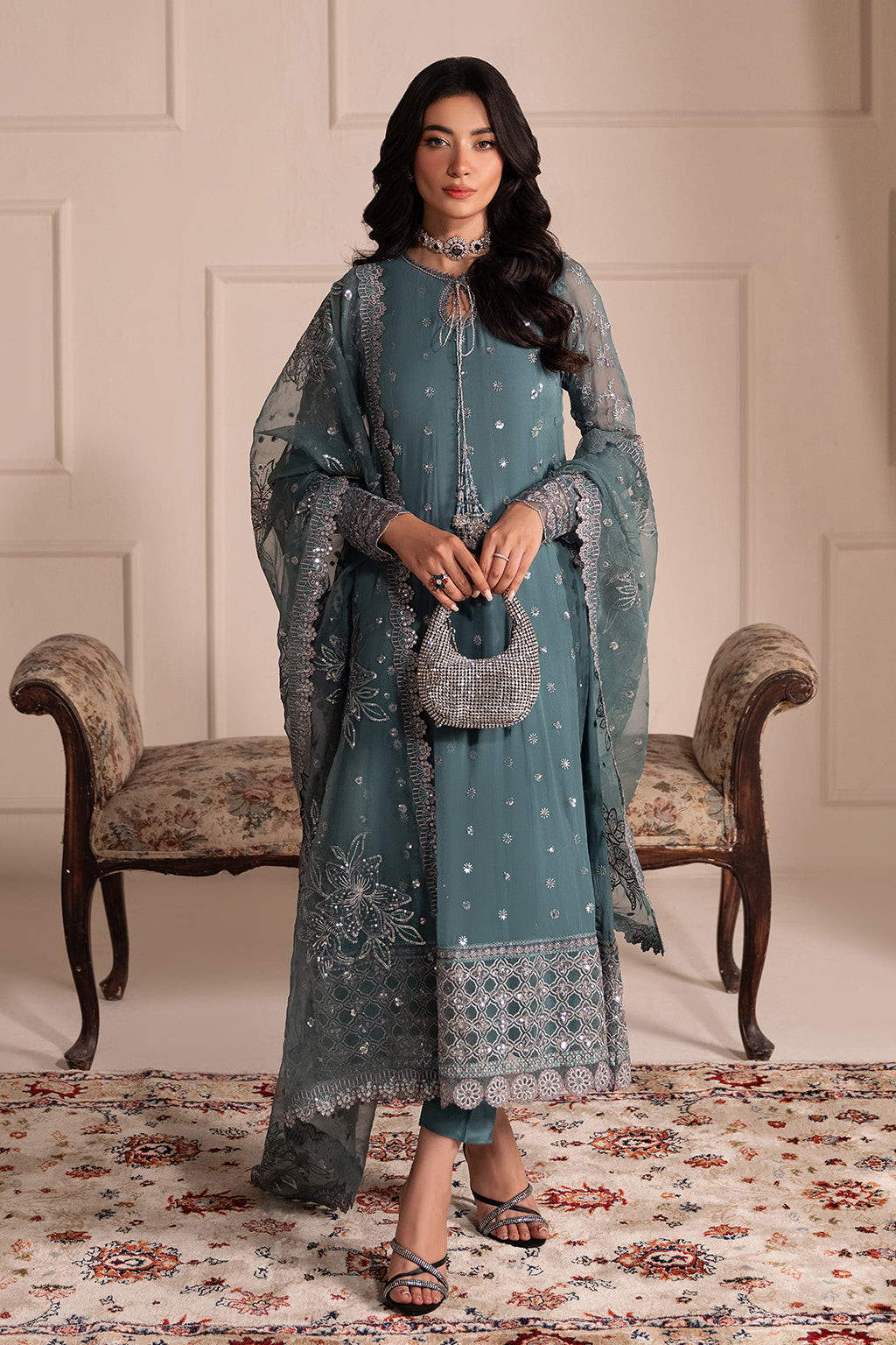 Estella By Sheenora Unstitched 3 Piece Luxury Formals Collection-ALLURE