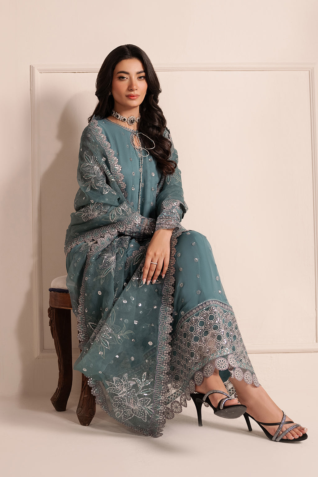 Estella By Sheenora Unstitched 3 Piece Luxury Formals Collection-ALLURE