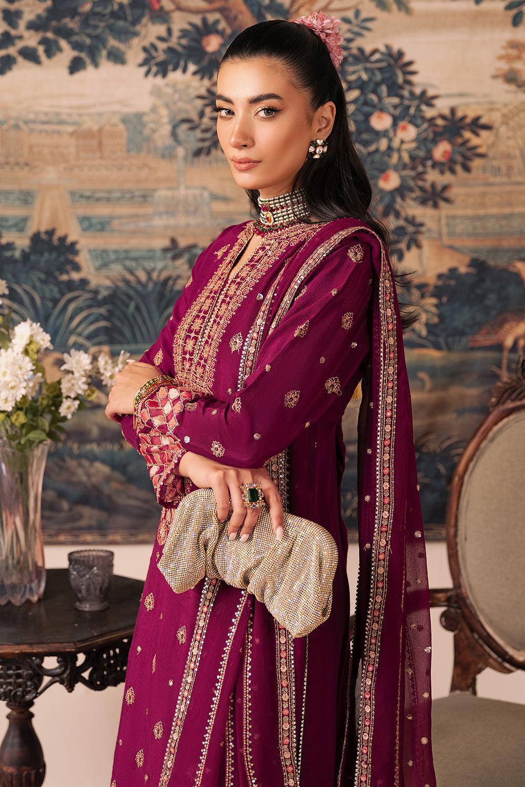 Estella By Sheenora Unstitched 3 Piece Luxury Formals Collection-RAYA