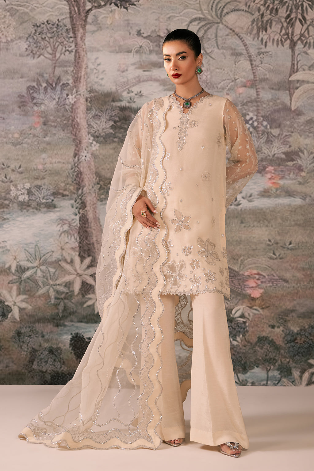 Estella By Sheenora Unstitched 3 Piece Luxury Formals Collection-GLORIA