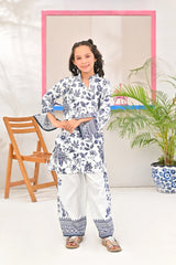 Dhaga Stitched 2 Piece Premium Cotton Lawn Kids Collection'2025-Tiana