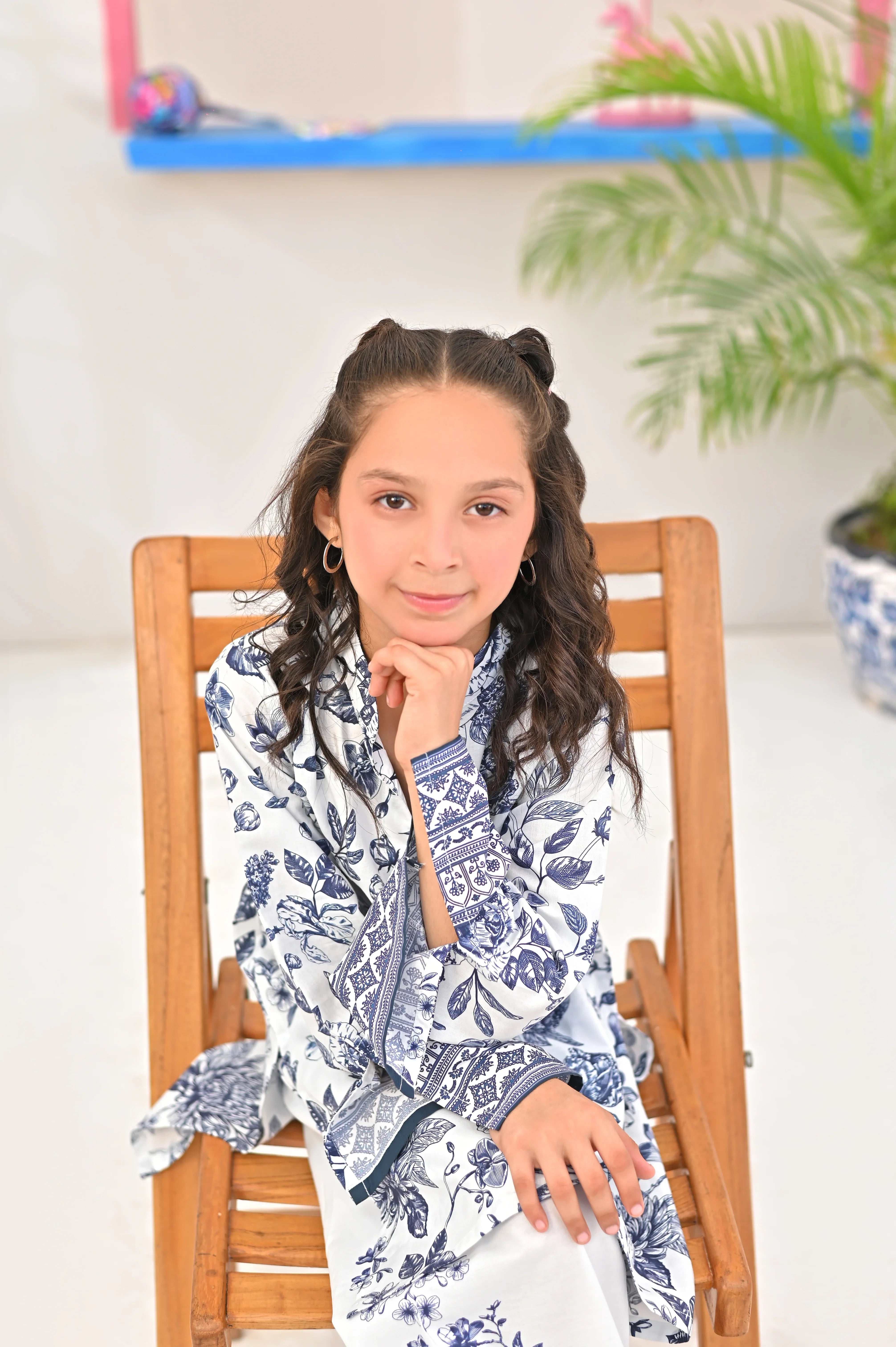 Dhaga Stitched 2 Piece Premium Cotton Lawn Kids Collection'2025-Tiana