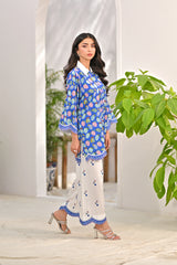 Dhaga Luxury Revival Stitched 2 Piece Summer Suit-Renec