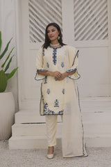 Zaib E Hoor Embroidery Daman Stitched 3-pc Suit