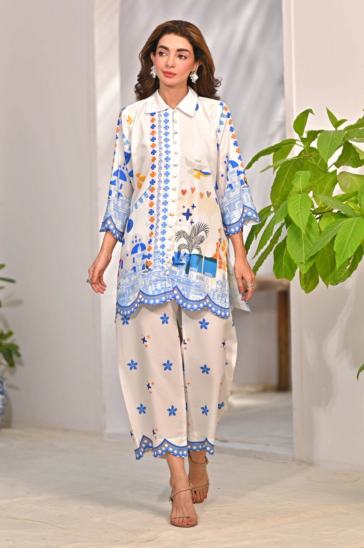 Dhaga Stitched 2 Piece Poly Cambric Collection'2025-Oceane