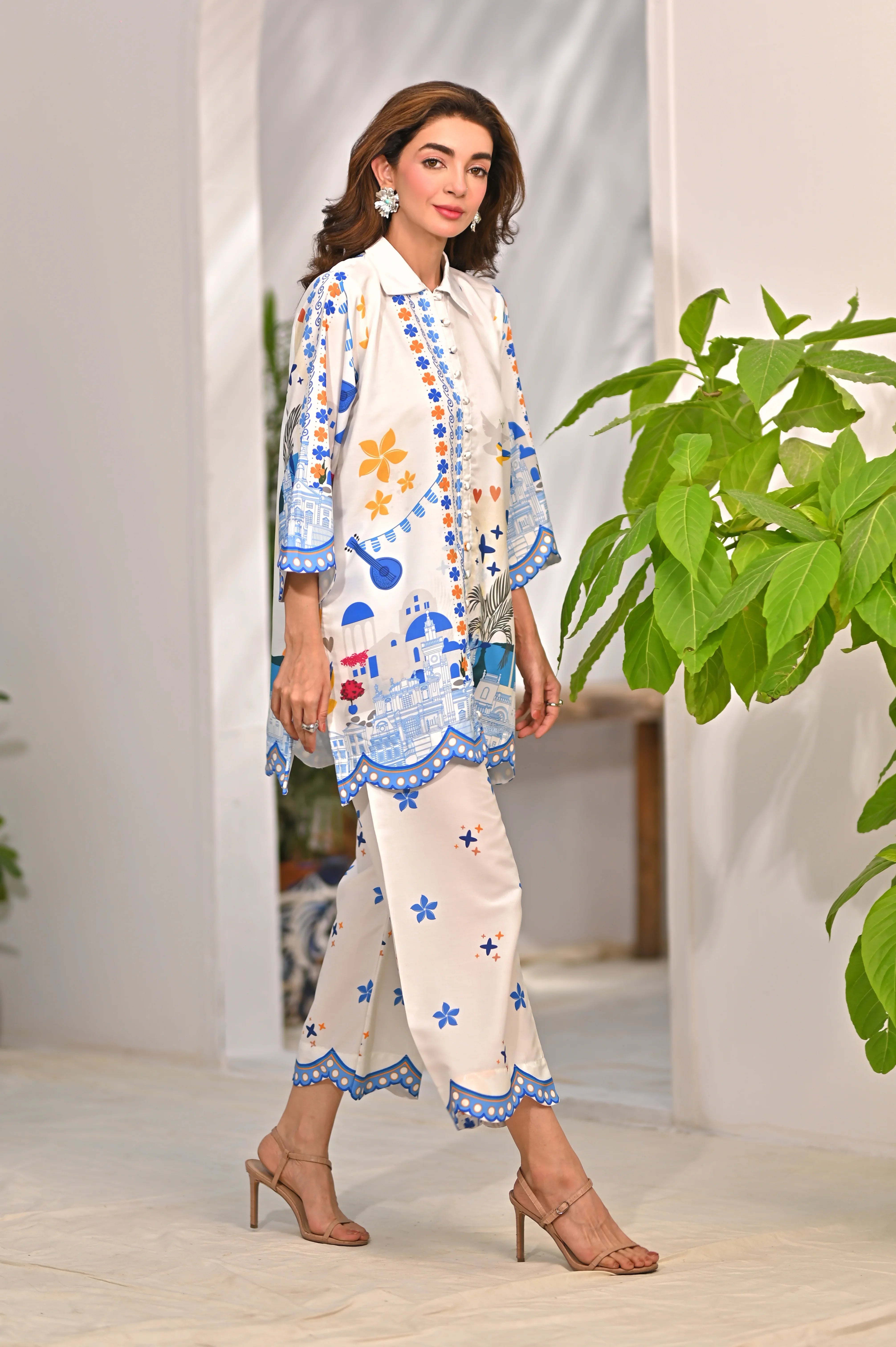 Dhaga Stitched 2 Piece Poly Cambric Collection'2025-Oceane