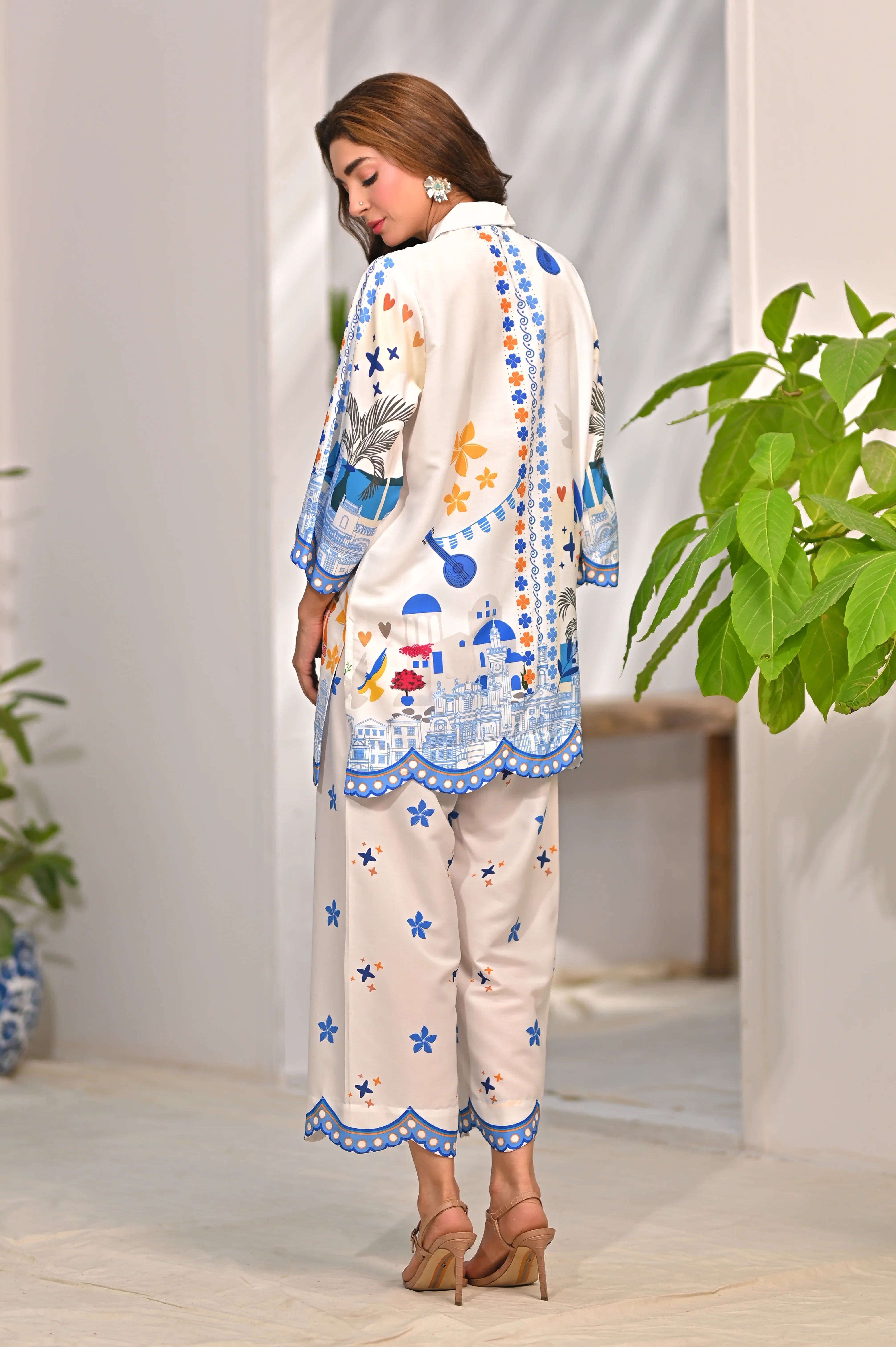 Dhaga Stitched 2 Piece Poly Cambric Collection'2025-Oceane