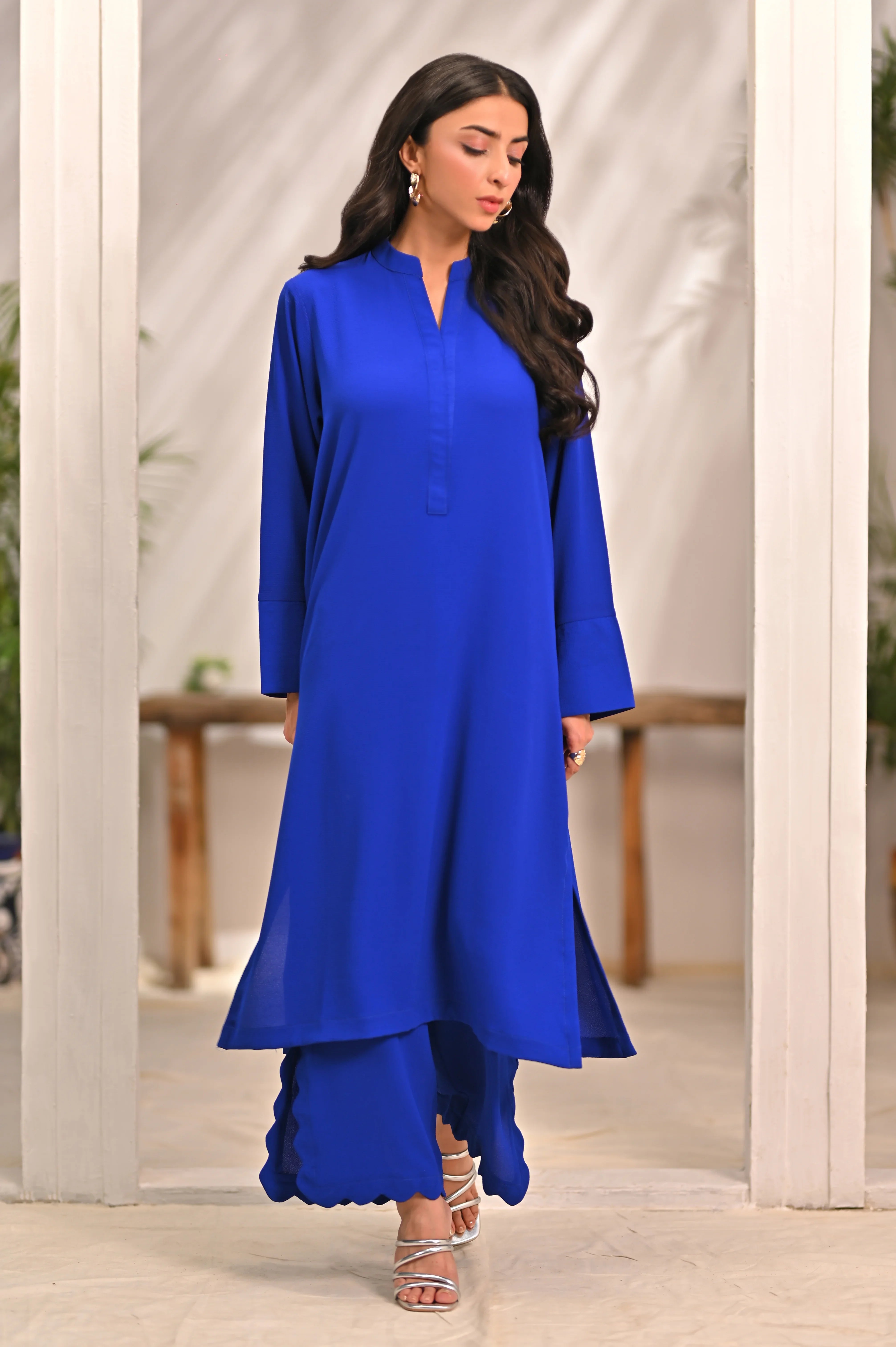 Dhaga Stitched 2 Piece Solids Crepe Summer Collection'2025-Remy