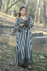 Urban Cut Stitched 1 Piece Emb Cotton Eid Edit-C0260-Long Dress