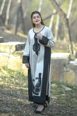 Urban Cut Stitched 1 Piece Emb Cotton Eid Edit-C0265-Long Dress