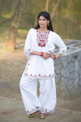 Urban Cut Stitched Co Ords Emb Cotton Eid Edit-C0256