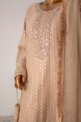 Saira Sultana Stitched 3 Piece Formals Collection-Roman - Sand