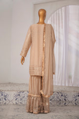 Saira Sultana Stitched 3 Piece Formals Collection-Roman - Sand