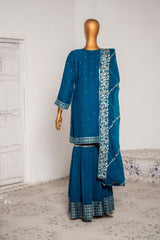 Saira Sultana Stitched 3 Piece Formals Collection-Rubab - Teal