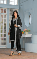 Yaaqot Stitched 3 Piece Formal Collection-Chromate Stitched 3-pc