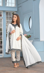 Zaib E Hoor Chromate Stitched 3-pc Suit