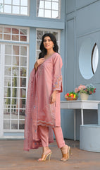 Yaaqot Stitched 3 Piece Winter Collection-Multi Embroidery Stitched 3-pc