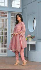 Zaib E Hoor Multi Embroidery Stitched 3-pc Suit