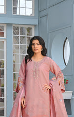 Zaib E Hoor Multi Embroidery Stitched 3-pc Suit