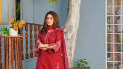 Zaib E Hoor Multi Embroidery Stitched 3-pc Suit