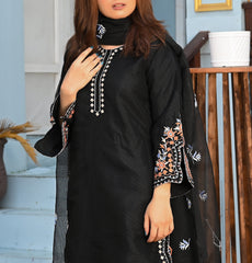 Yaaqot Stitched 3 Piece Winter Collection-Multi Embroidery Stitched 3-pc