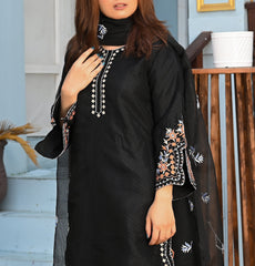 Zaib E Hoor Multi Embroidery Stitched 3-pc Suit