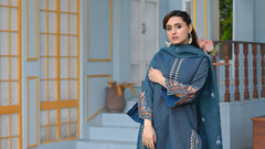 Yaaqot Stitched 3 Piece Winter Collection-Multi Embroidery Stitched 3-pc