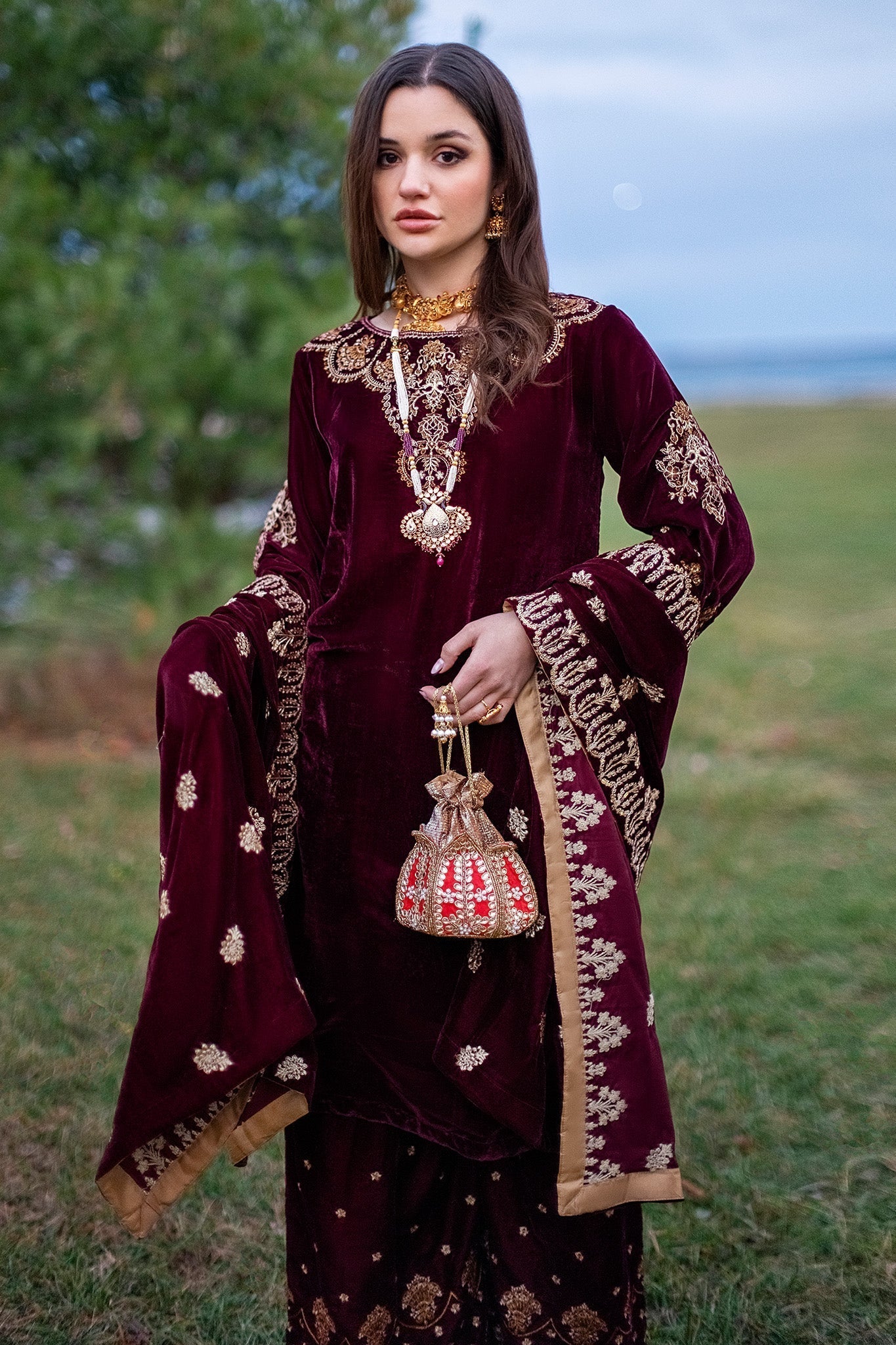 Panache Apparel Stitched Velvet Collection-Elegance