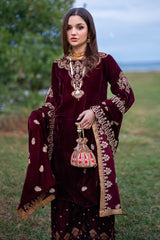 Panache Apparel Stitched Velvet Collection-Elegance