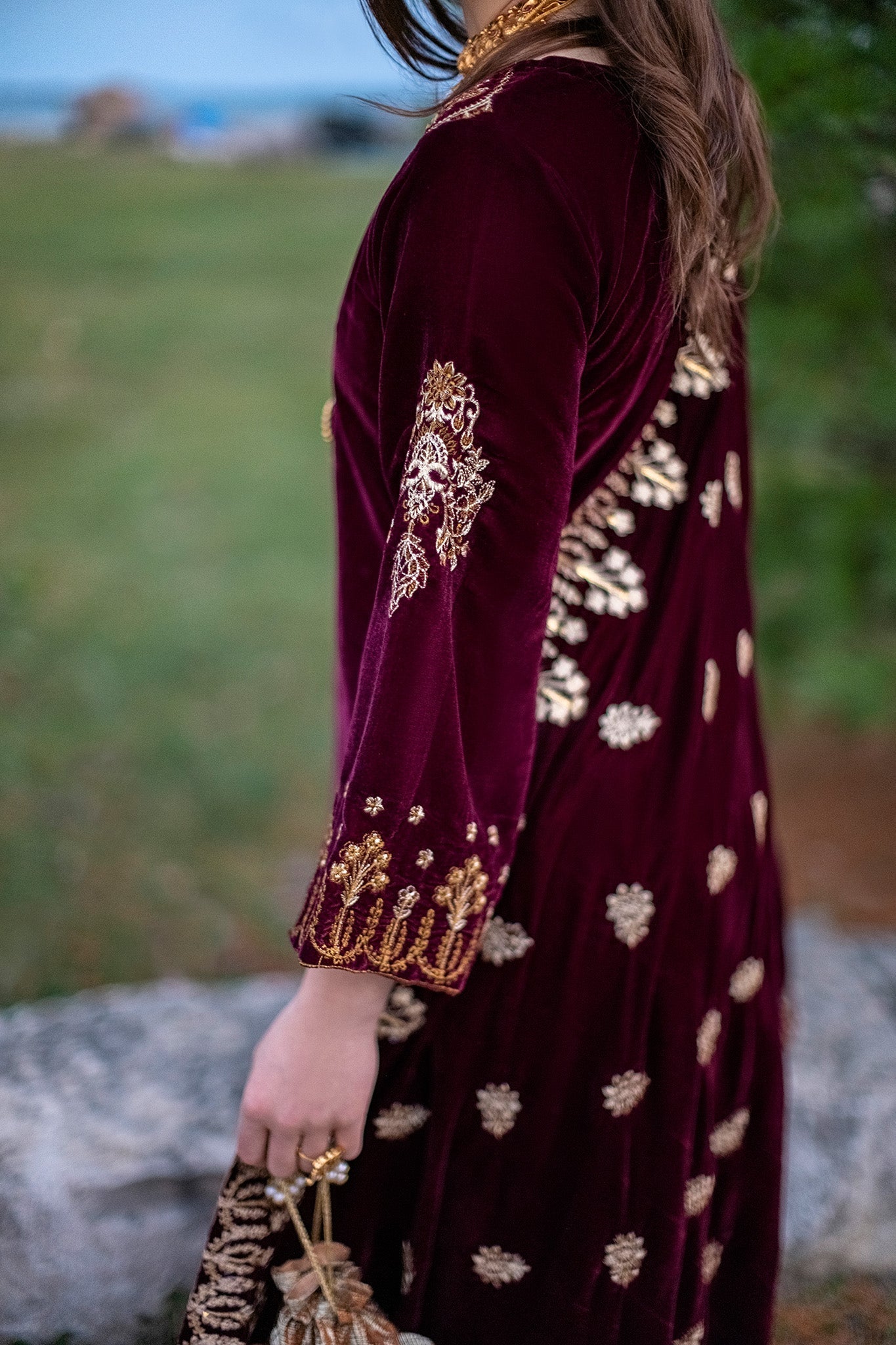 Panache Apparel Stitched Velvet Collection-Elegance