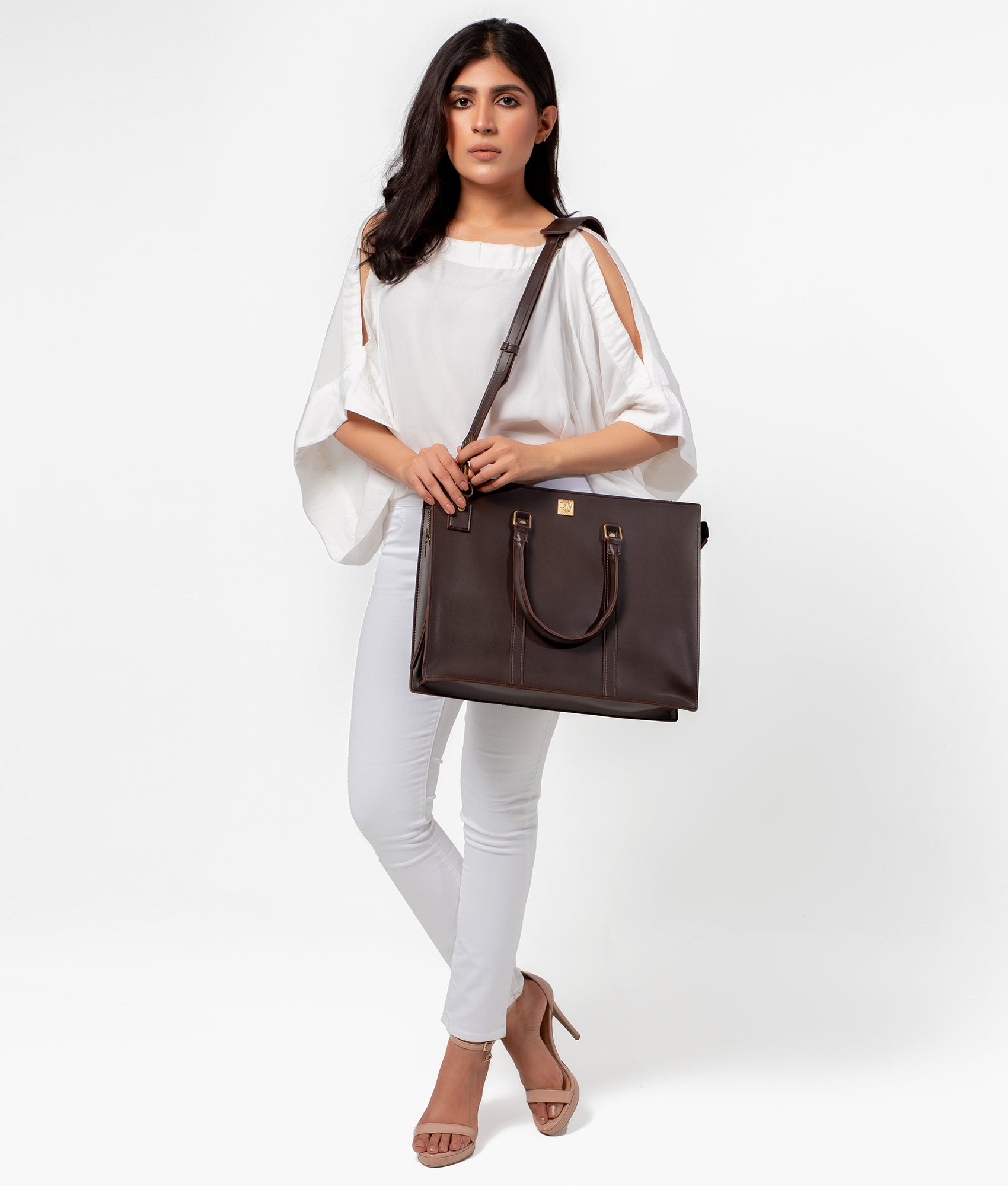 RTW Creation - Dark brown laptop bag