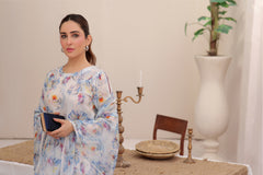 Feathers Unstitched 3 Piece Digital Printed Lawn Summer Suit-Decent Lily-FT256