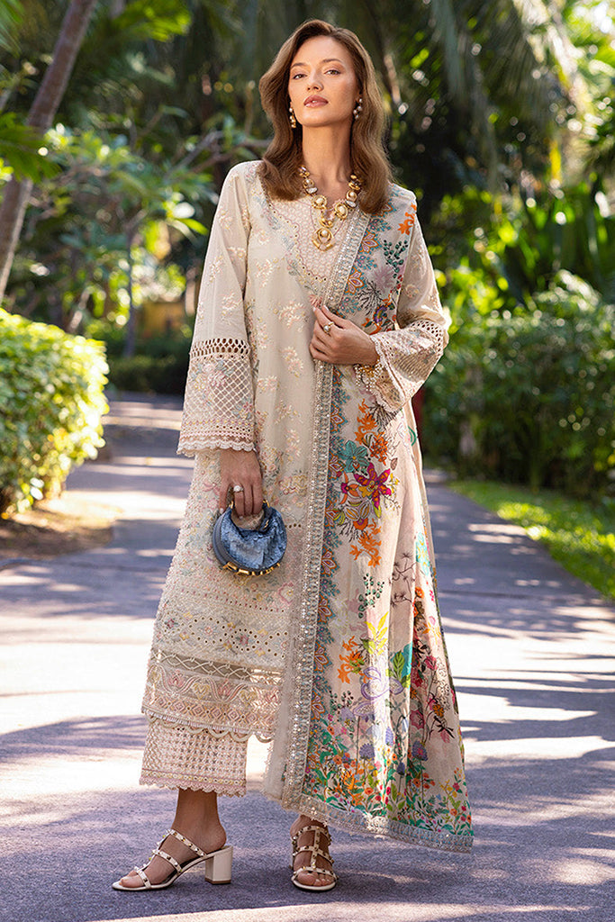 Zinnia By Faiza Saqlain Unstitched 3 Piece Luxury Lawn Collection-Delilah
