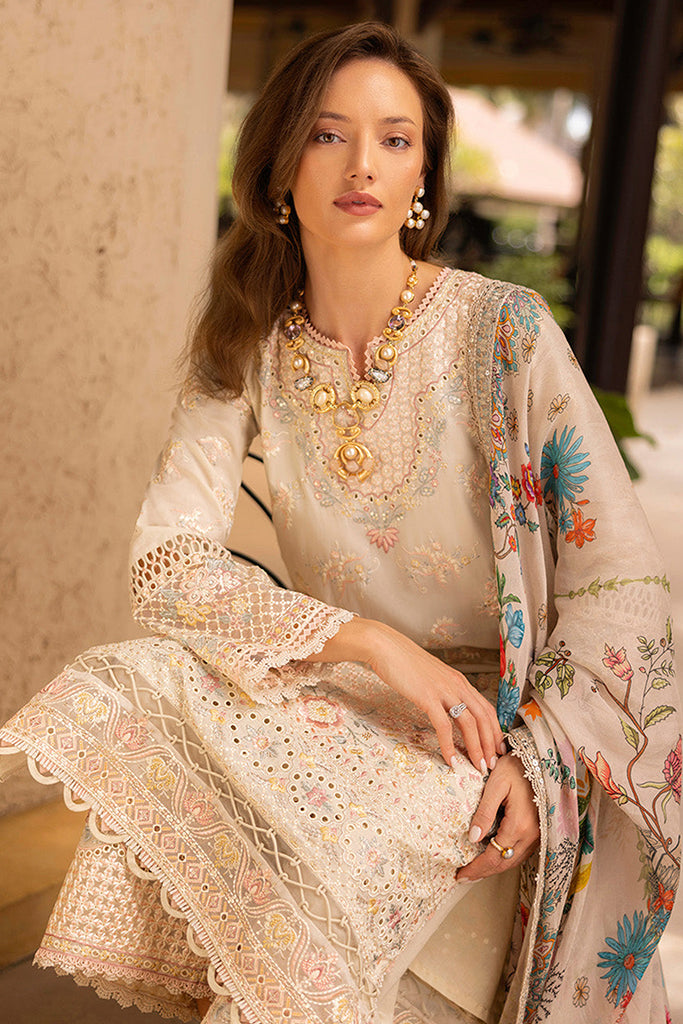 Zinnia By Faiza Saqlain Unstitched 3 Piece Luxury Lawn Collection-Delilah
