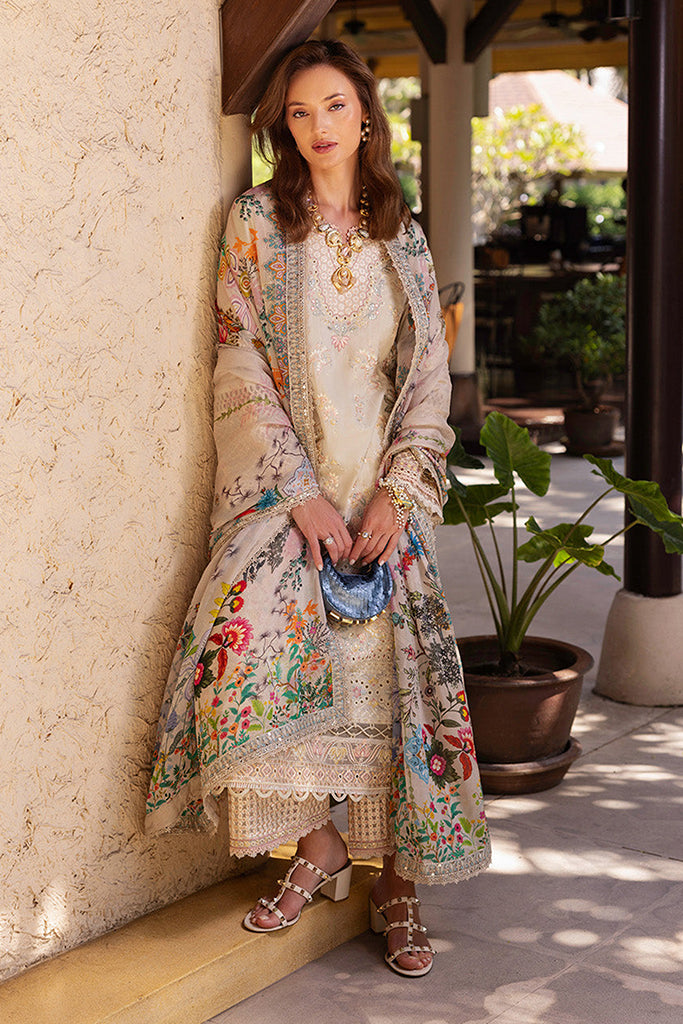 Zinnia By Faiza Saqlain Unstitched 3 Piece Luxury Lawn Collection-Delilah