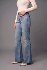 Amna Ali Nawaz Stitched High Waist Flared Jeans