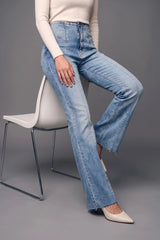 Amna Ali Nawaz Stitched High Waist Flared Jeans