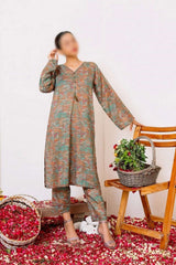 Amna Khadija Made For Me Pret Printed Co Ords Collection'2023-D-05-Brown