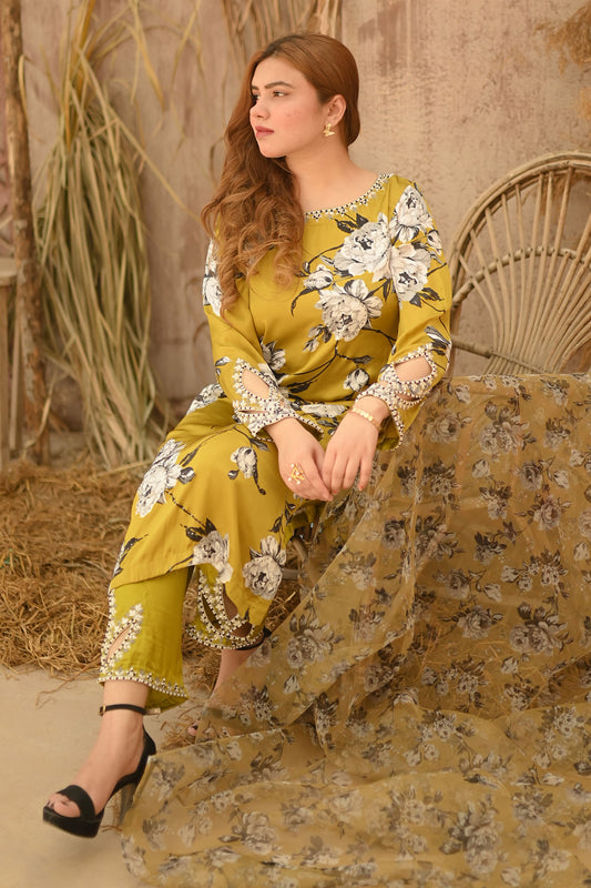 Ramsha Closet Stitched 3 Piece Luxury Formals Collection'2024-01-Dhani