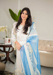 Sardinia Unstitched 3 Piece Lawn Collection-Diana - Faiza Lakhani