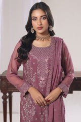 Aura By Soghat Unstitched 3 Piece Luxury Chiffon Formals Suit-Dianna