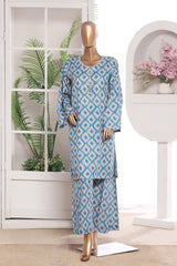 Khombi Stitched 2 Piece Cotton Casual Pret Suit-Distortion