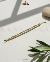 Double Charm Crystal Bracelet - Zeesy Jewellery