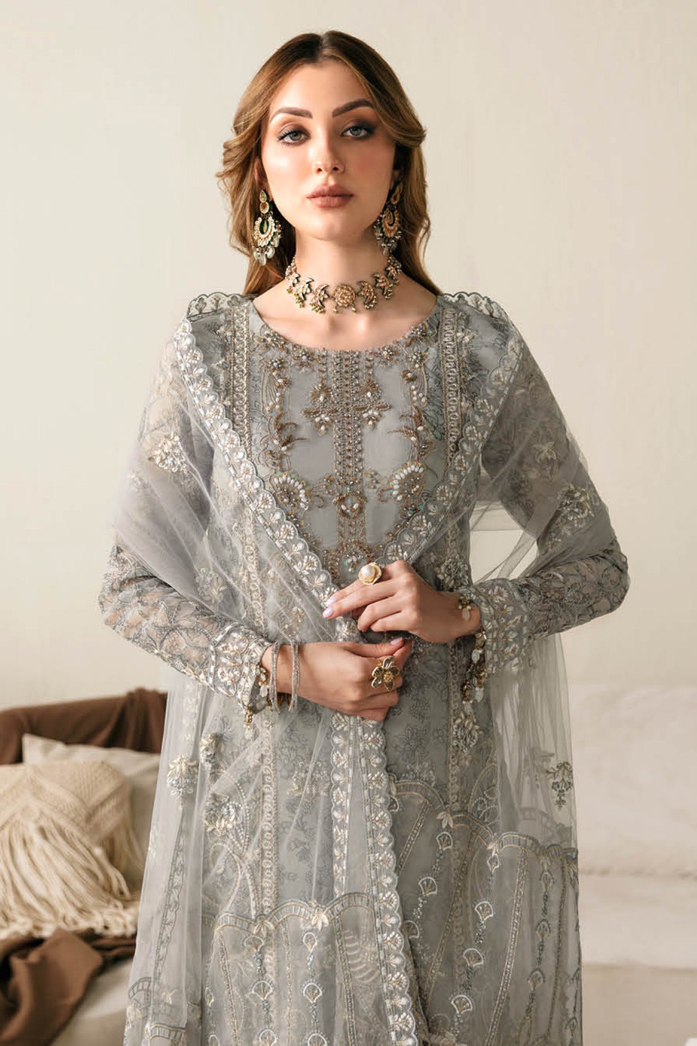 Ramsha Unstitched 3 Piece Festive Formals Vol-01 Collection'2025-E-108
