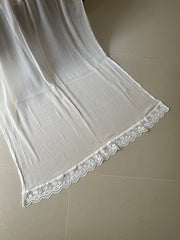 Deck Up Chiffon Dupatta - White - D#14