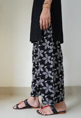 Deck Up Printed Pajamas D#1 - Black