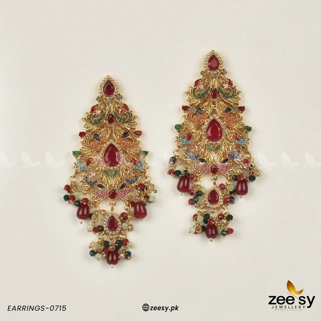 EARRINGS-0715 Multi - Zeesy Jewellery