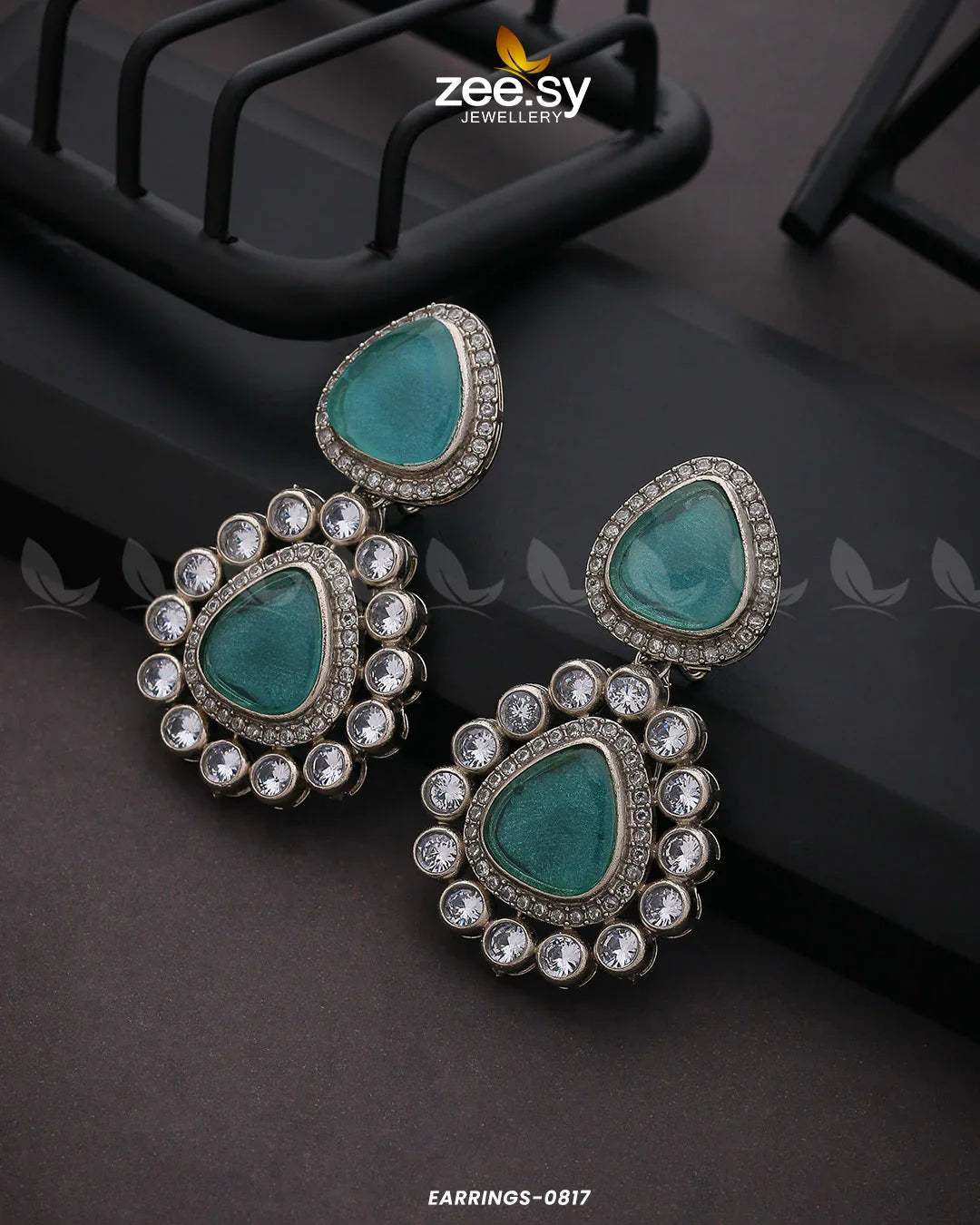 EARRINGS-0817 Feroza - Zeesy Jewellery