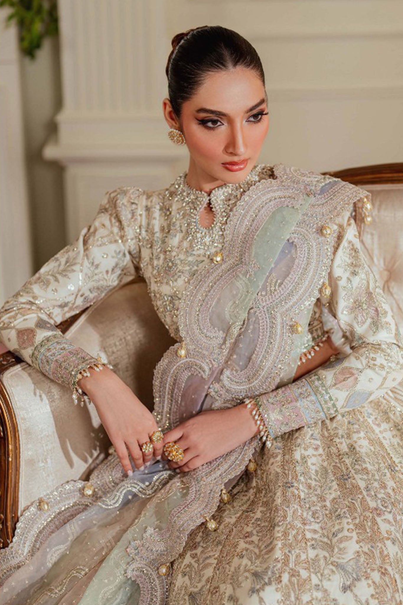 Chantelle By Baroque Unstitched 3 Piece Luxury Formals Vol-13 Collection'2024-EC-06